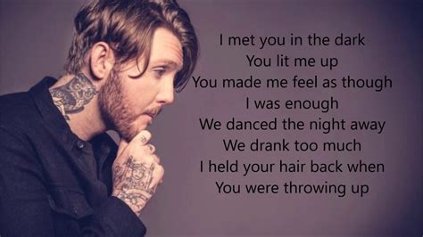 james arthur say you won t let go lyrics